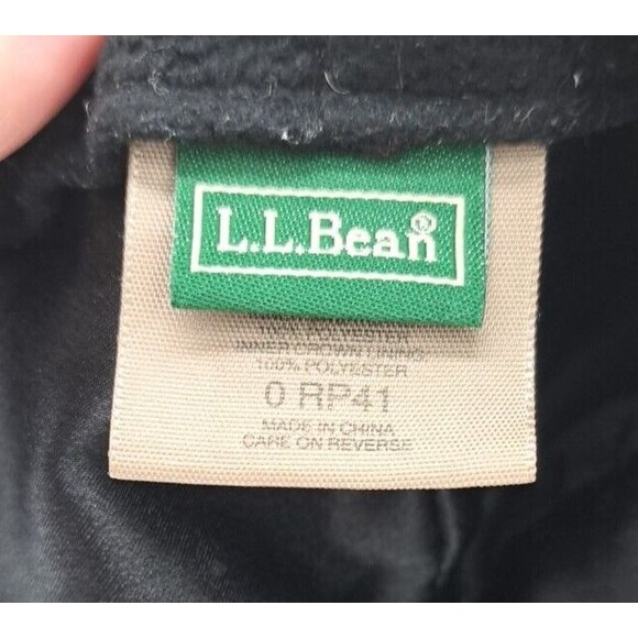 LL Bean Harris Tweed Wool Goretex Houndstooth Newsboy Flat Cap Size M Grey/Blk - Picture 10 of 14